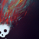 Skull through space